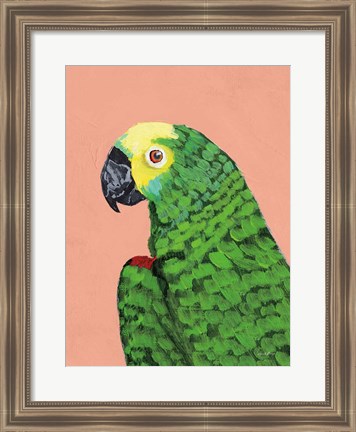 Framed Parrot Head Print