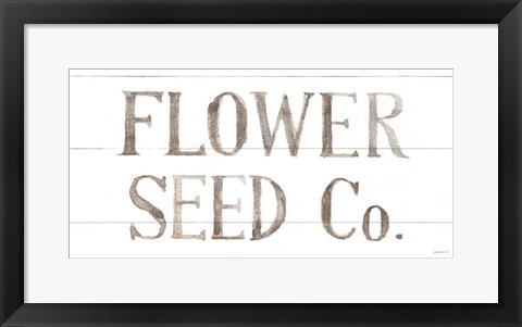 Framed Homegrown Summer Sign III Print