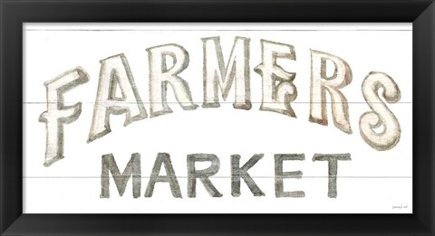 Framed Homegrown Summer Sign I Print