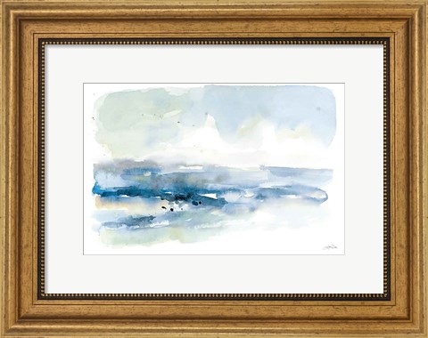 Framed Shoreline Blues I Print