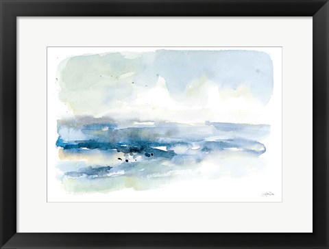 Framed Shoreline Blues I Print