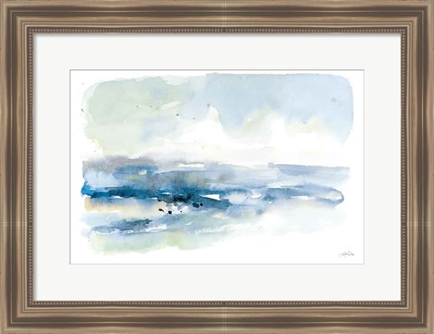 Framed Shoreline Blues I Print