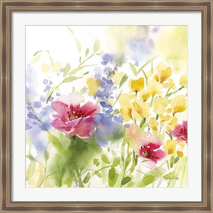 Framed Spring Meadow I Print