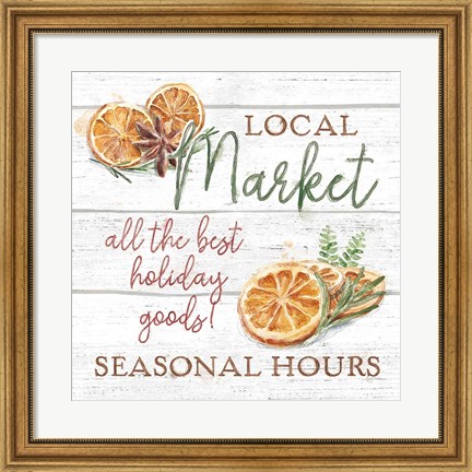 Framed Seasonal Market VII Print