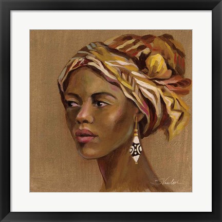 Framed African Beauty II Print