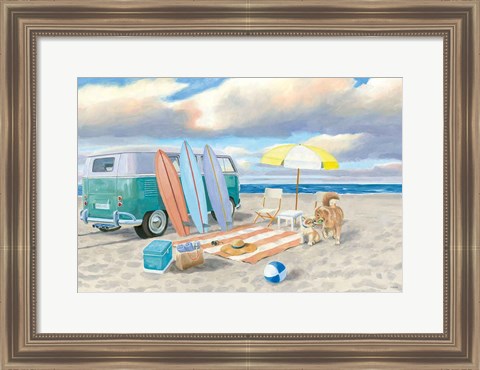 Framed Beach Ride II Print