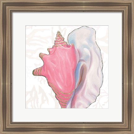 Framed Shimmering Shells XII Print