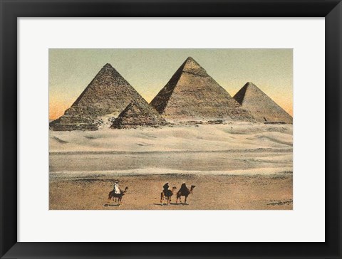 Framed Cairo Pyramids Print