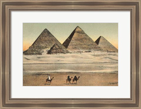 Framed Cairo Pyramids Print