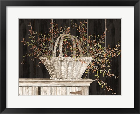 Framed Bittersweet Basket Print