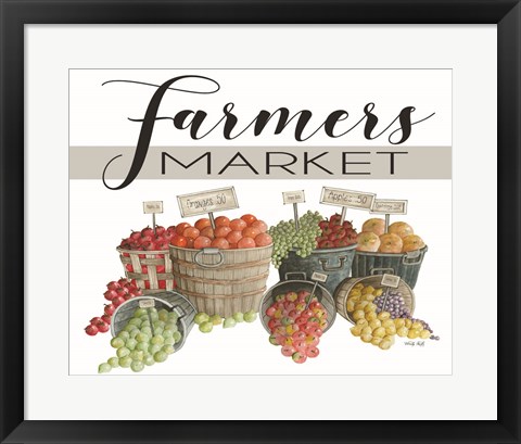 Framed Farmer&#39;s Market Print