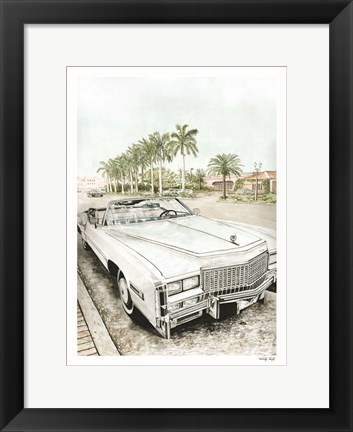 Framed Beach Day Parking Spot Print