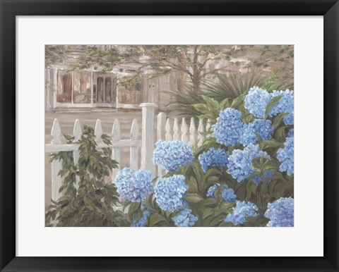 Framed Hydrangeas Print