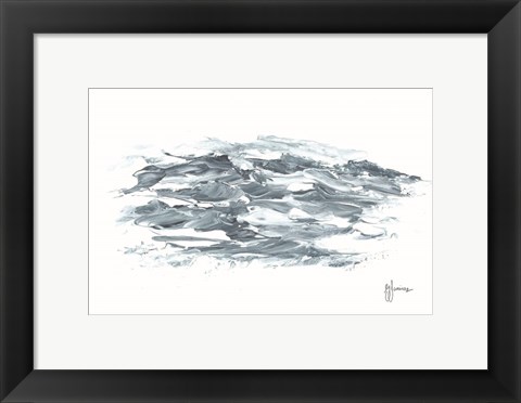 Framed Turbulent Waters I Print