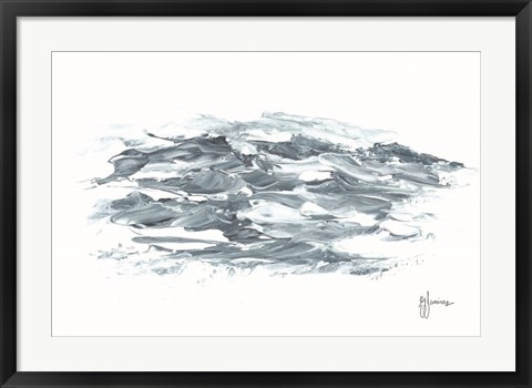 Framed Turbulent Waters I Print