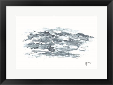 Framed Turbulent Waters I Print