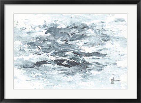 Framed Turbulent Waters II Print