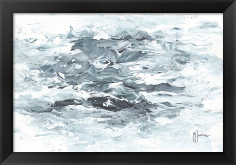 Framed Turbulent Waters II Print