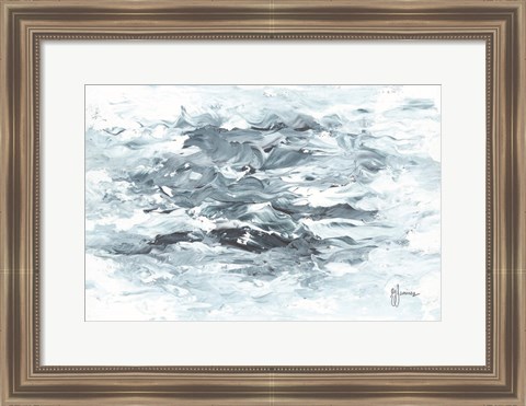 Framed Turbulent Waters II Print