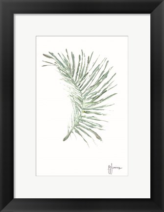 Framed Palm Frond Viridescent Print