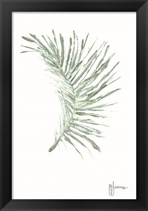 Framed Palm Frond Viridescent Print