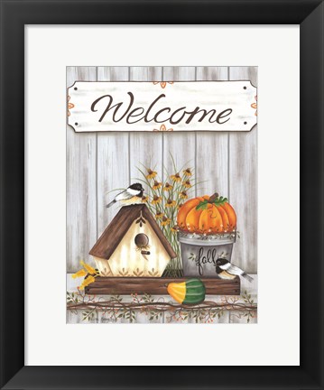 Framed Welcome Fall Print