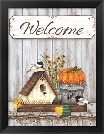 Framed Welcome Fall Print