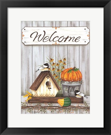 Framed Welcome Fall Print