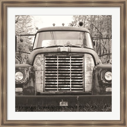 Framed Retired Truck II Print