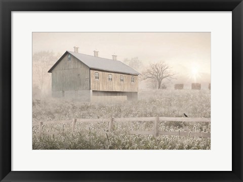 Framed Dewy Country Morning Print