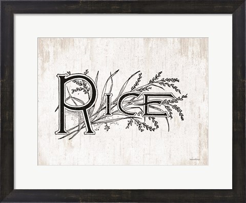 Framed Rice Print