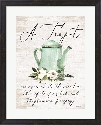 Framed Teapot Print