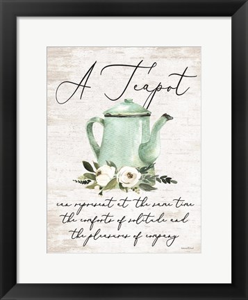 Framed Teapot Print