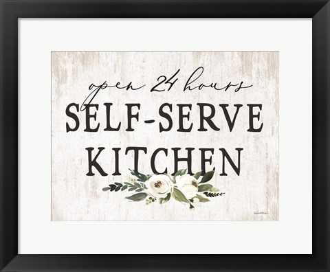 Framed Self-Serve Kitchen Print