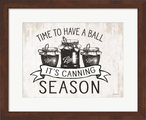 Framed Canning Season Print