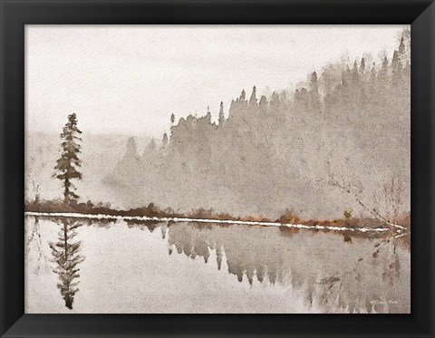 Framed Water Reflection Print