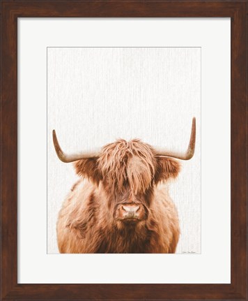 Framed Cow Portrait Print