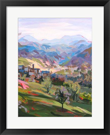 Framed Italian Hillside Print