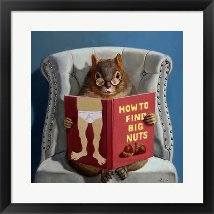 Framed Nut Collecting Print