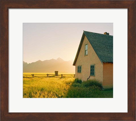 Framed Golden Tetons Print