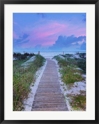 Framed Sunrise Walk Print