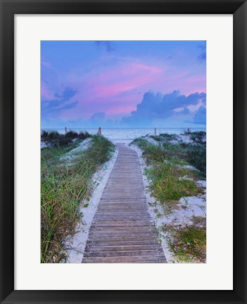 Framed Sunrise Walk Print