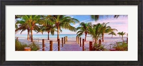 Framed Swathers Beach Print
