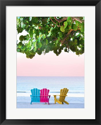 Framed Three Chairs Print