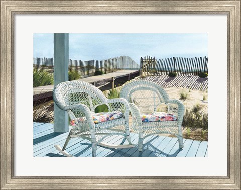 Framed Summer Wicker Print