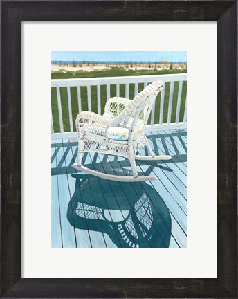 Framed Wicker Shadows Print