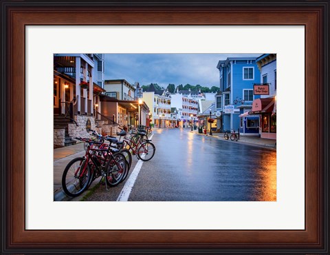 Framed Quiet Dawn On Mackinac Island Print