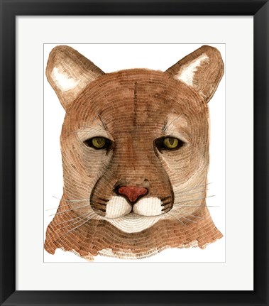 Framed Cougar Print