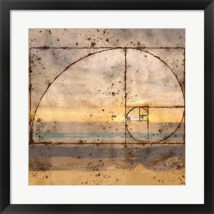 Framed Fibonacci Shell Print