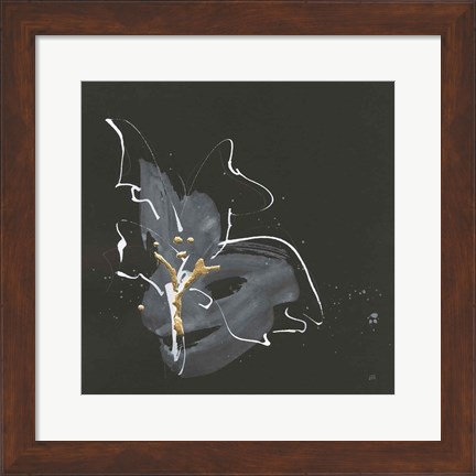 Framed Modern Flower I Print